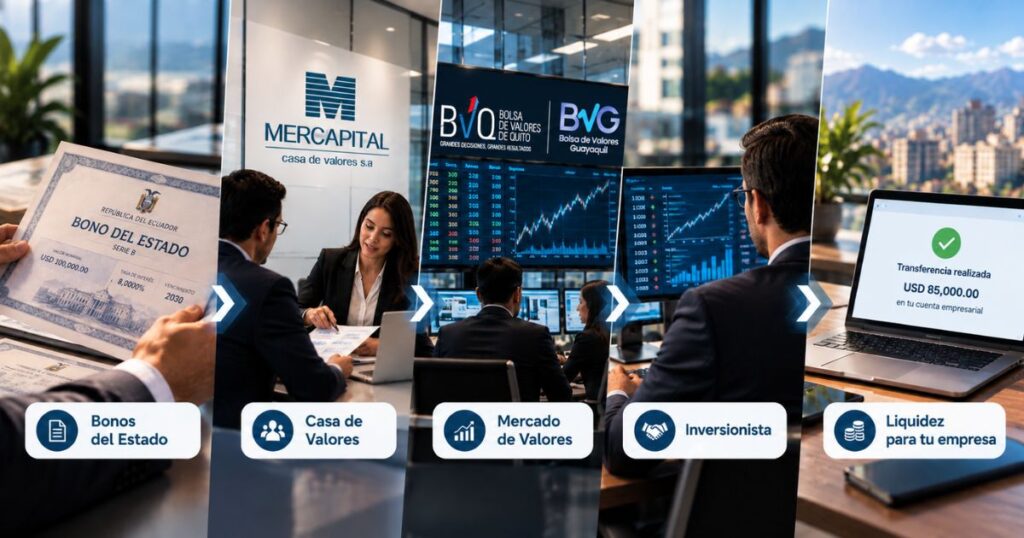 Proceso para vender Bonos del Estado en Ecuador y convertirlos en liquidez